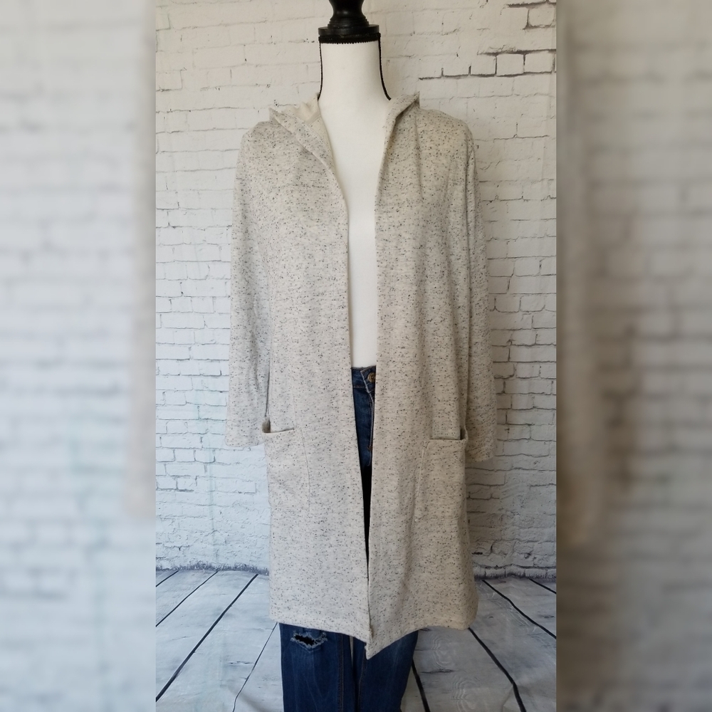 ●OATMEAL HOODED CARDIGAN●